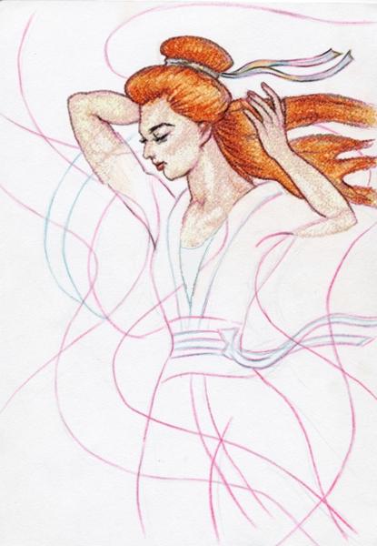 Autumn Wind Art Quilt with Embroidery image 2