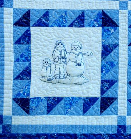 Making a Snowman Quilt for Kids image 20