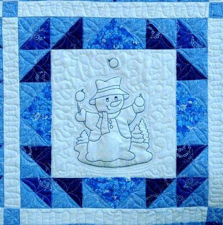 Making a Snowman Quilt for Kids image 21