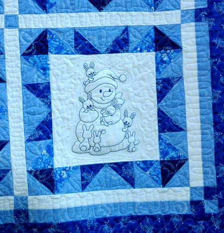 Making a Snowman Quilt for Kids image 22