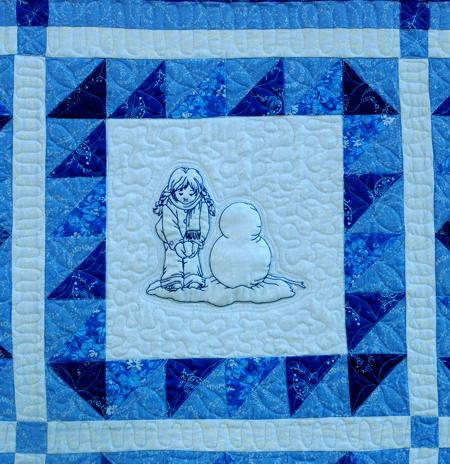 Making a Snowman Quilt for Kids image 10