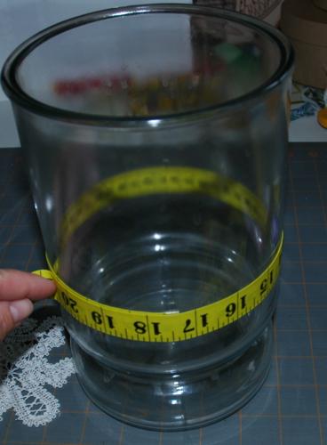 Glass Vase Decorated with Lace image 3