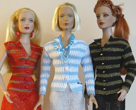 Classic Jacket and Skirt Outfit Set for 16-in Fashion Dolls image 2