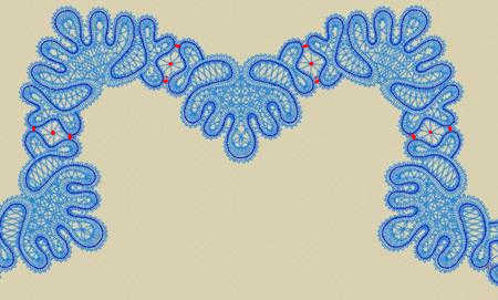 FSL Battenberg Victorian Coral Lace Border Set image 12