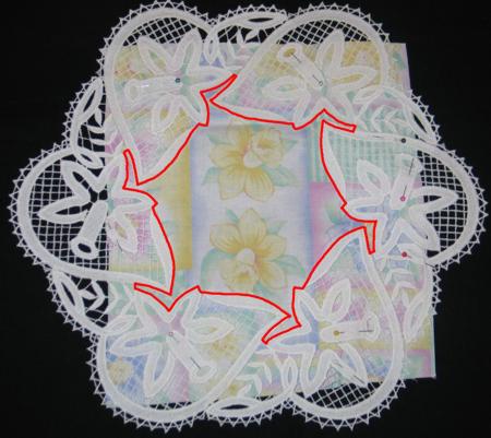 FSL Battenberg Daffodil Lace Doily image 3