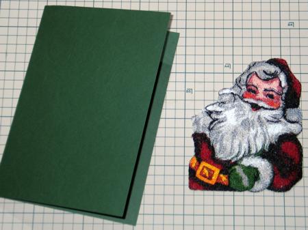 Christmas Greeting Card with Santa image 2