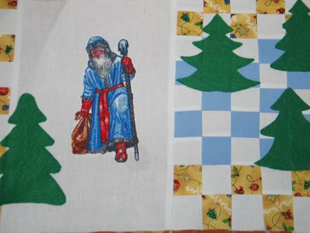 Santa Wall Hanging or Table Quilt image 12