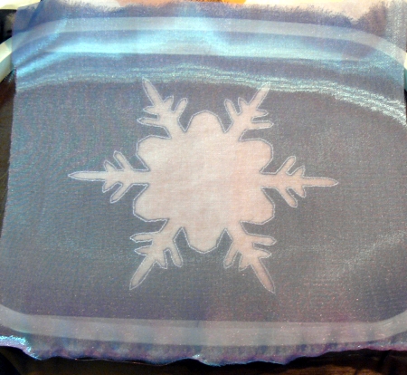 Snowflake Applique for Sheer Fabrics image 4