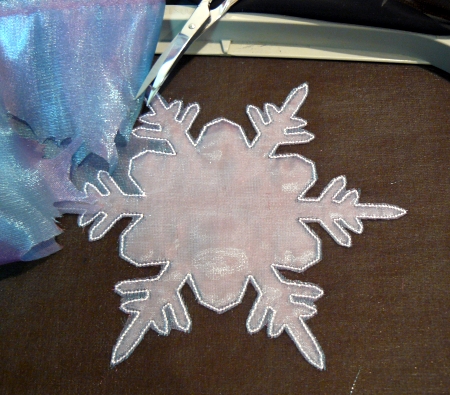 Snowflake Applique for Sheer Fabrics image 6