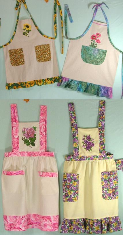 Linen Aprons with Embroidery - Advanced Embroidery Designs