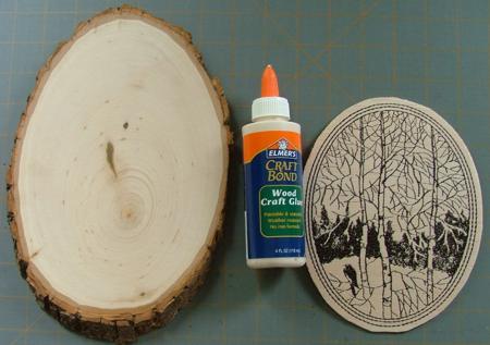 "Embroidered" Rustic-Style Wood Hanging image 8