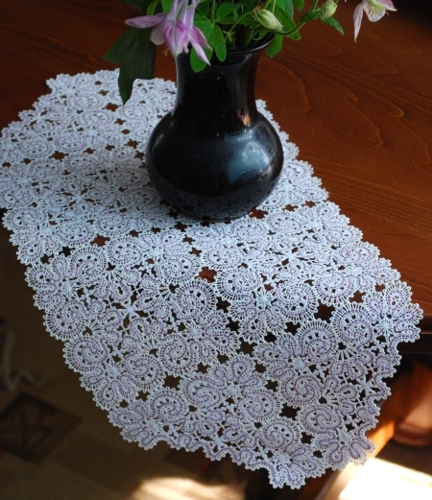 Battenberg Lace Table Runner image 1