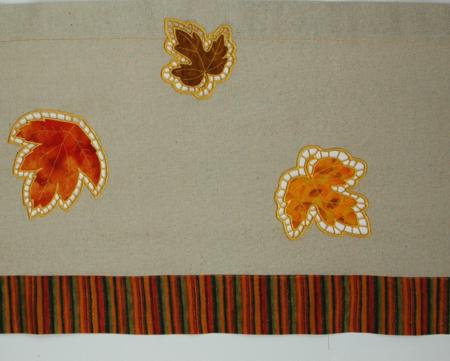 Autumn Valance with Cutwork Applique Leaves image 6