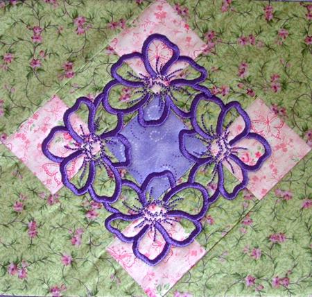 Quilted Table Runner with Embroidery image 5