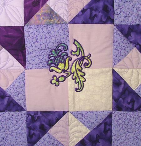 Double Friendship Star Quilt with Fancy Bird Appliqué image 8