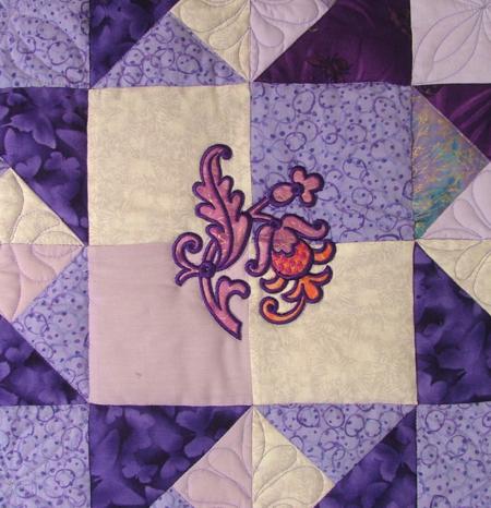 Double Friendship Star Quilt with Fancy Bird Appliqué image 11