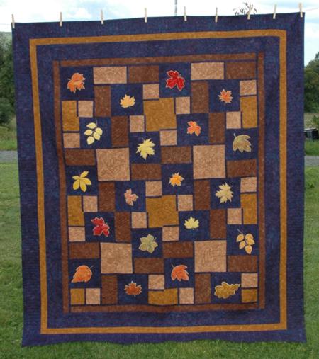 Autumn Leaf Bed Quilt image 1