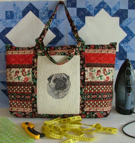 Large Tote Bag for a Quilter image 1