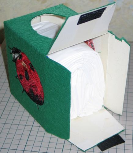 Tissue Box with Lady-Bug Embroidery image 7