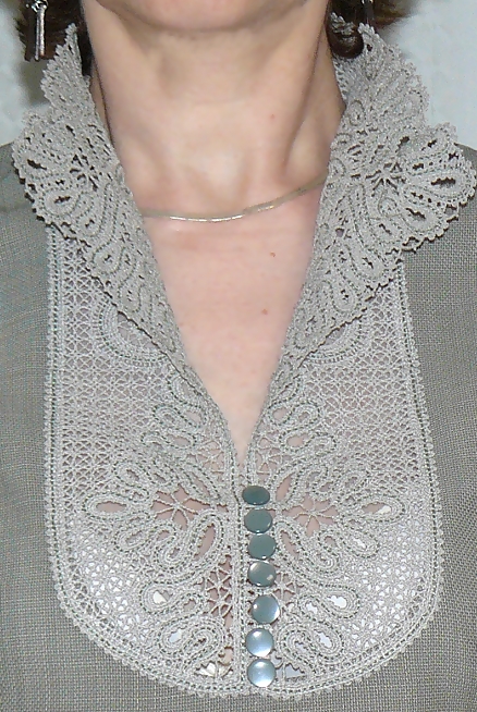 FSL Battenberg Victorian Lace Collar image 1