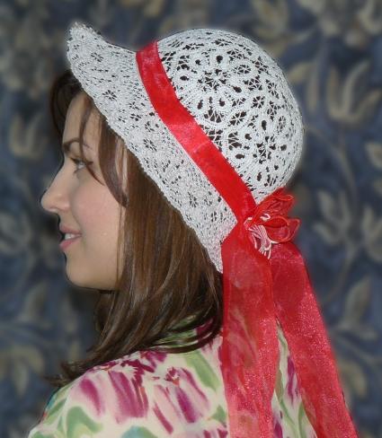 FSL Battenberg Lace Summer Hat image 6