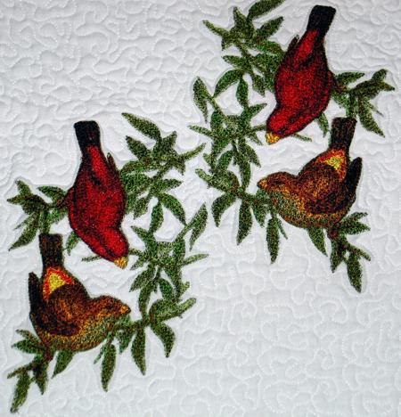 Cardinals Christmas Tabletopper image 13