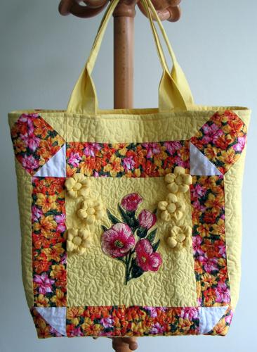 Embroidery Quilt shoulder bag