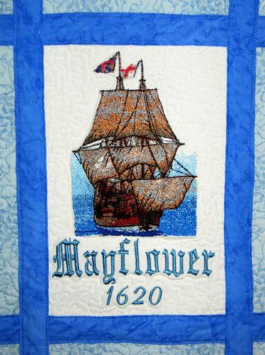 Mayflower Quilted Wallhanging image 7