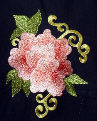 Blouse Makeover with Peony Embroidery image 3