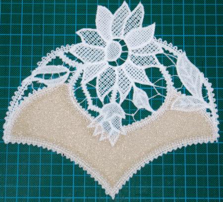 FSL Battenberg Poinsettia Applique Doily image 5