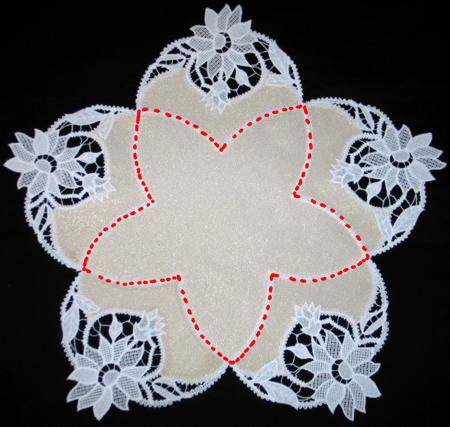 FSL Battenberg Poinsettia Applique Doily image 10