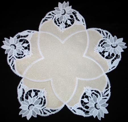 FSL Battenberg Poinsettia Applique Doily image 11