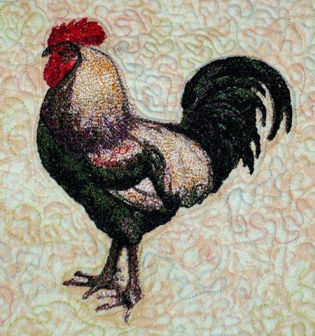 Small Quilts with Chicken Embroidery image 7
