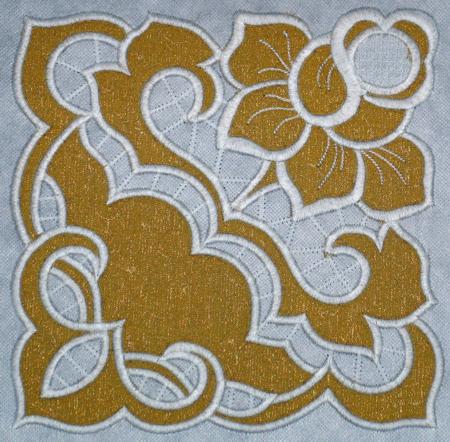 Rosebud Cutwork Doily image 5