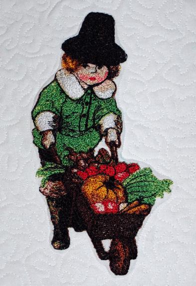 First Harvest Quilted Wall Hanging image 11