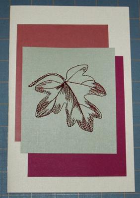 Autumn-themed Greeting Cards with Leaf Embroidery image 9