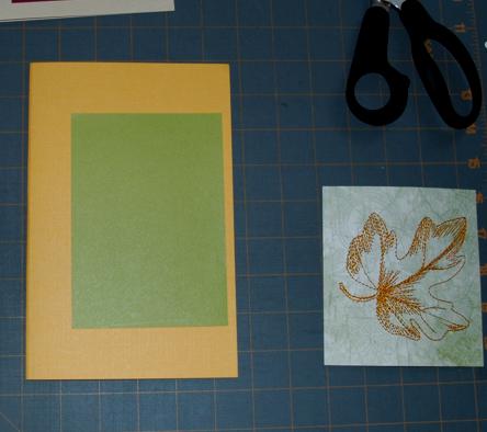 Autumn-themed Greeting Cards with Leaf Embroidery image 4