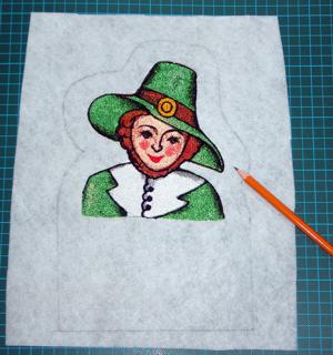 Leprechaun Towel Topper image 2